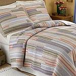 Horizon Stripe Cotton Quilt & Sham Set