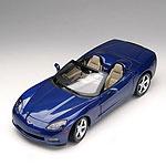 Hot Wheels 1:12 C6 Dark Blue Convertible Corvette
