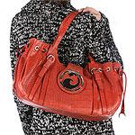 House Of Dereon Red Leather Signature Tote