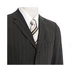 Hugo Boss Striped Brown Wool 3-button Suit