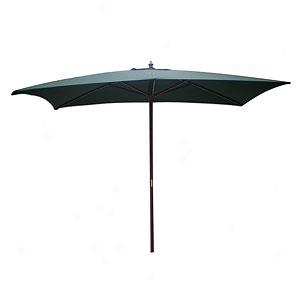 Hunter Green Rectangular Market Umbrella