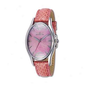 Invicta Women's Steel & Pink Mother-of-pearl Watch