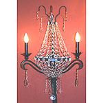 Iron & Crystal Chandeliee Wall Sconce