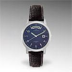 Jacques Lemans Men's Black Leater Watch