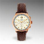 Jacques Lemans Men's Leather Dorado Chronograph