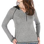 Jared Ross Silk Blend Hooded Henley Sweater