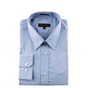 Jhane Barnes Blue Stripe Dress Shirt