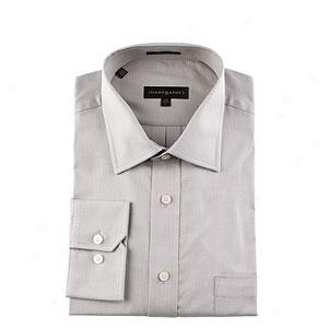 Jhane Barnes Grey Check Dress Shirt