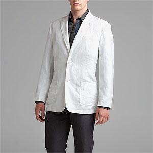 Jhane Barnes Palms White Linen Sport Jacket