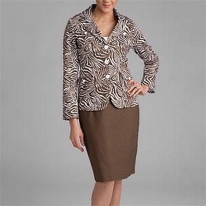 John Meyer Safari 3-button Skirt Suit