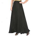 Js Collections Black Irridescent Full Long Skirt