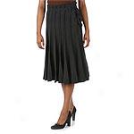 Juliet Flared Strip Skirt With Exposed Seams