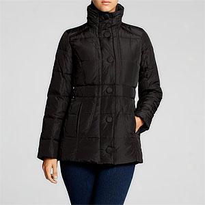 Kenneth Cole Reaction Funnel Neck Quilted Coat