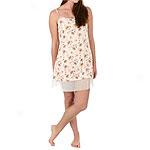 Kenzie Floral Print & Lace Babydoll Nightgown