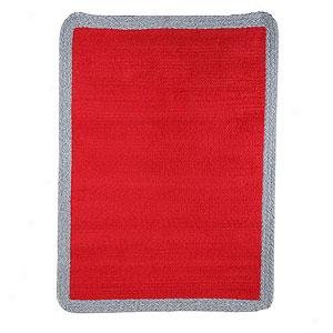 Kids Capel Picnic Red Double Chenille Braided Rug