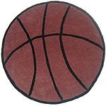 Kids Round Basketball Fun Rug