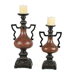 Kingston Set Of 2 Candleholders