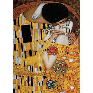 Klimt The Kiss 30inx40in Canvas Wrap Oil Painting