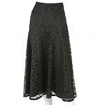Km Collections Along Milla Bell Black Lace Skirt