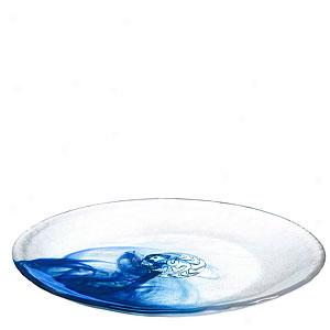 Kosta Boda Mine Blue Glass Dish