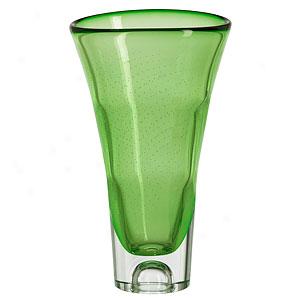 Kosta Boda Sane Green Glass Vase