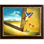 Landscqpe With Butterflies By Salvador Dali