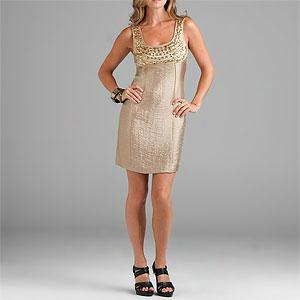 Laundry By Shelli Segal Toasted Almond Dress