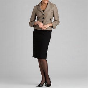 Le Suit Houndstooth 3-button Skirt Courtship