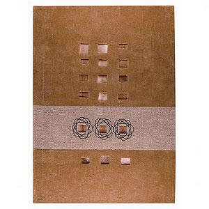 Leatherbox Brown Hand Tufted Wool Rug