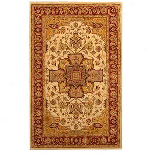 Lesnoy Ivory Hand Knotted New Zealand Wool Rug