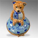 Limoges Porcelain Boys My First Tooth Bear Box