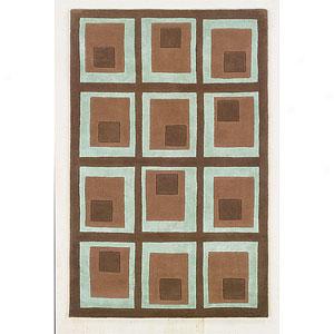 Linon Retro Squares Rug