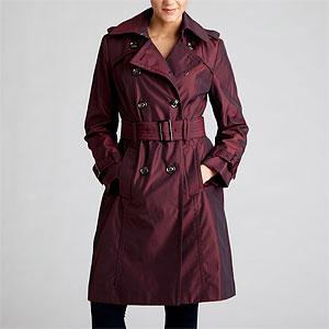 London Haze Irrixescent Red Trench Coat