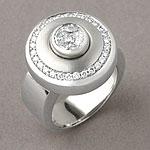 Luca Carati 18k 0.93 Cttw. Diamond Circle Ring