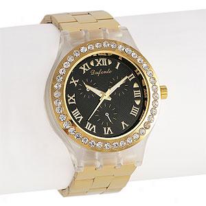 Lucien Piccard Dufonte Womens Gold Tone Watch