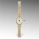 Lucien Piccafd Panther Bracelet Watch, 14k Gold