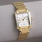 Lucien Piccard Women's Gold-tone Diamond Watch