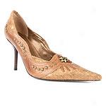 Luna Rosa Jeh Mixed Media Pointy Toe Pump