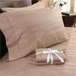 Luxury 600tc Striped Sateen Sheets & Bonus Cases