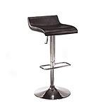 Manhattan Chrome & Leather Hydraulic Stool