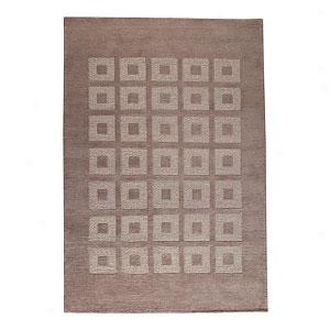 Marmara Beige Hznd Knotted Indo Tibetan Wool Rug