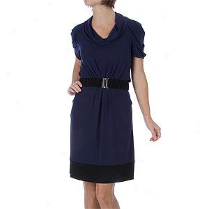 Max And Cleo Imk Matte Jersey Belted Dress