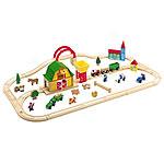 Maxim 55pc Wooden Farm Train Set