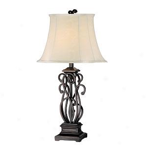 Metal Scroll 32.5in Table Lamp