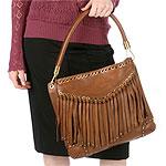 Michael Kors Scorpios Leather Bag With Fringe