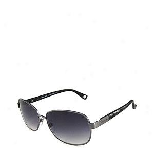 Michael Kors Womens Mks426 Round Metal Sunglasses