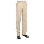 Michael Michael Kors Flat Front Cloth of flax Blend Pants