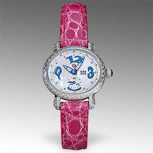 Michele Womens Csx Blue Mini Rhombus Watch