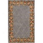 Momeni Serene Oversized Blue Floral Wool Rug