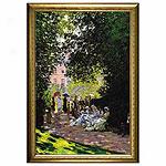 Monet Monceau Park Framdd Canvas Print